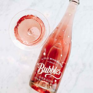 Rose Bubbles Sparkling Wine Crown Cap